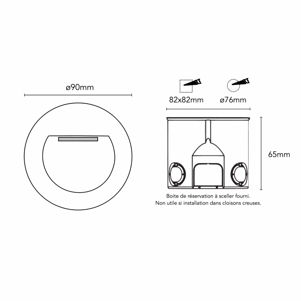 Schéma du produitLEO ROND