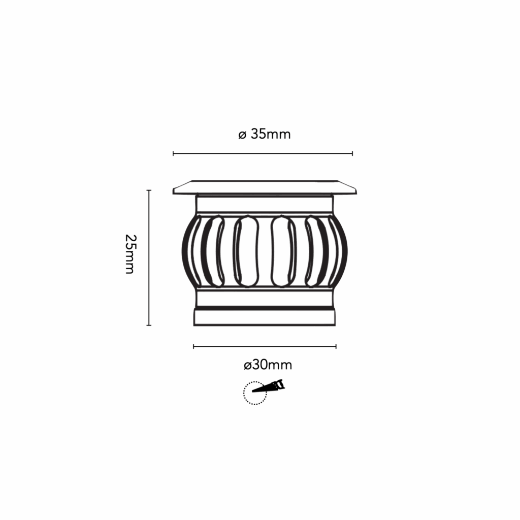 Schéma du produitIN0.5R – ENCASTRÉ DE SOL 0.5W