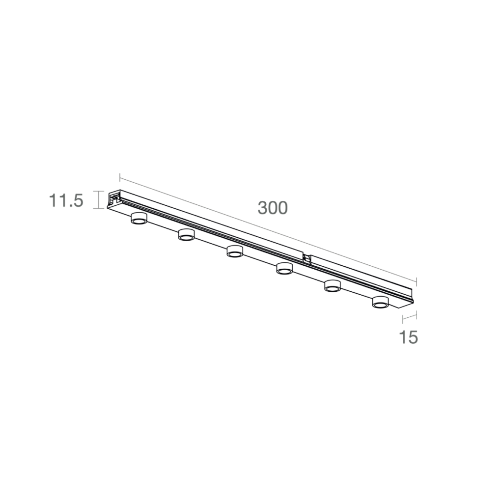 Schéma du produitLINÉAIRE BAGUES 30CM