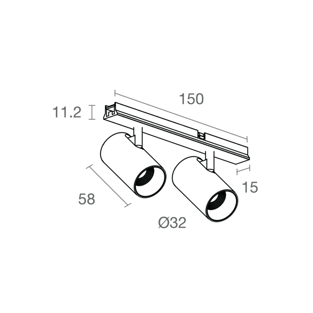 Schéma du produitPROJECTEUR DOUBLE 2x5W